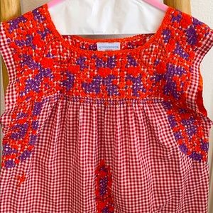 Mi Golondrina Mexican embroidered top